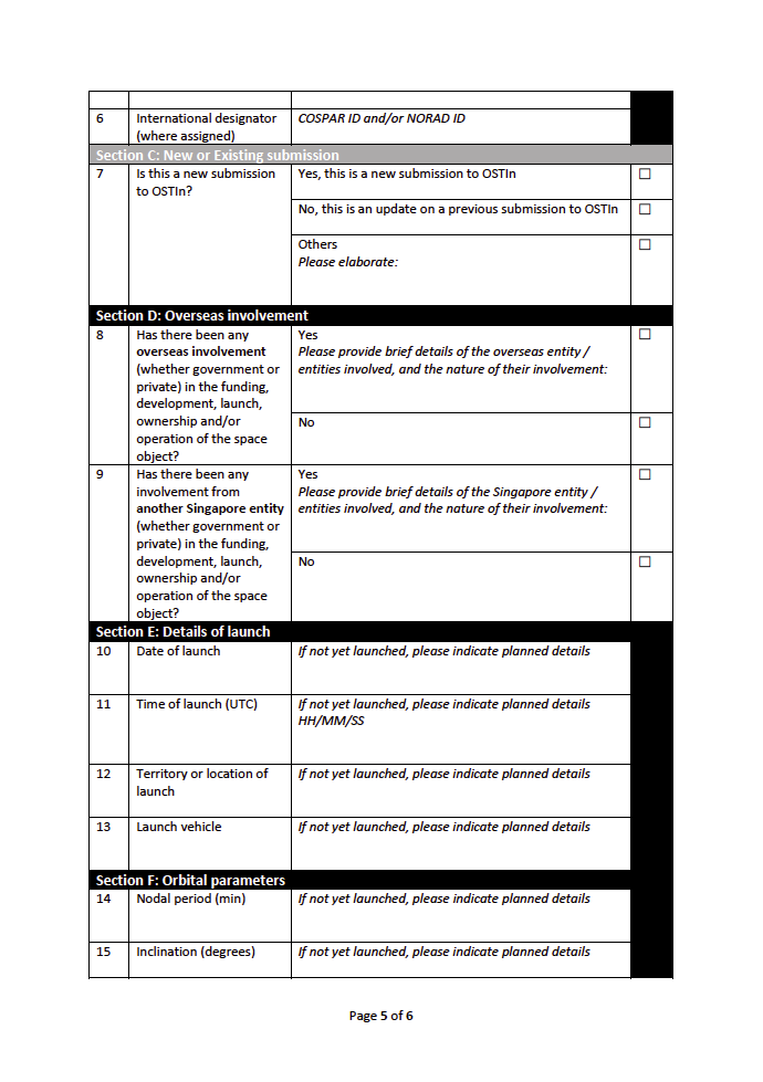 SG Space Guidelines Page 5